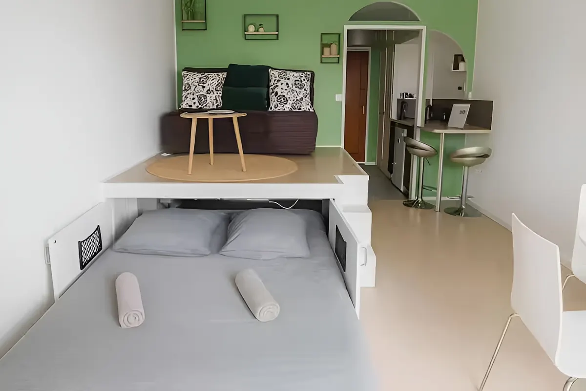 Studio vue vallée du Cher · Classé Le Corbusier · Réservation directe sans frais