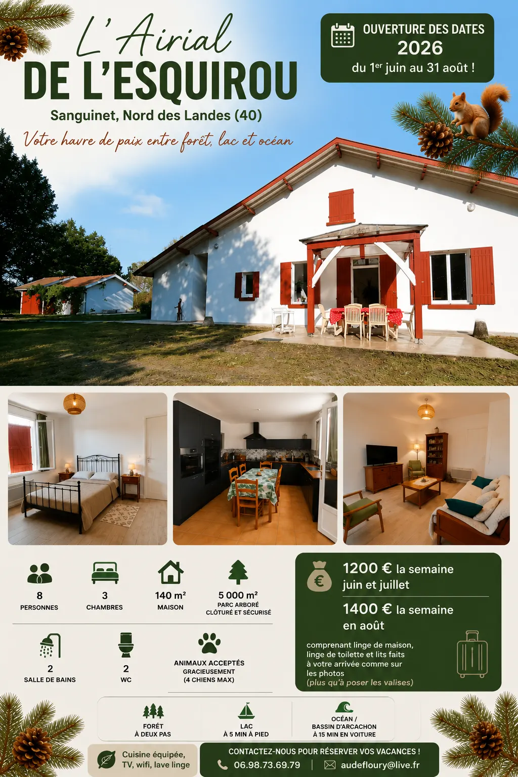 L'Airial de l'Esquirou - ancienne bergerie landaise