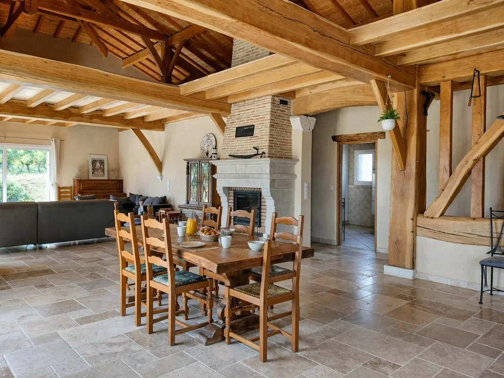 Gîte LAUBIE, vue imprenable en Lot-et-Garonne limite Dordogne