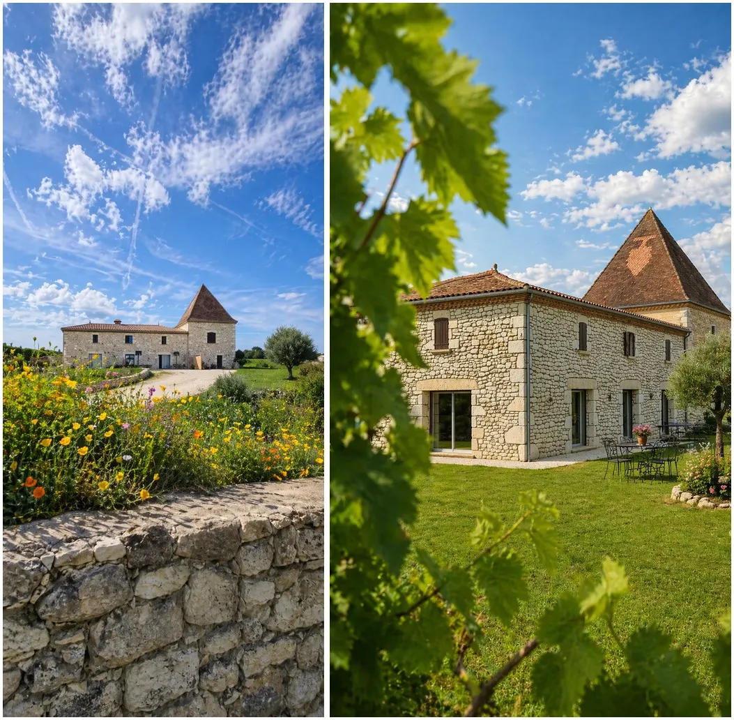 Gîte LAUBIE, vue imprenable en Lot-et-Garonne limite Dordogne