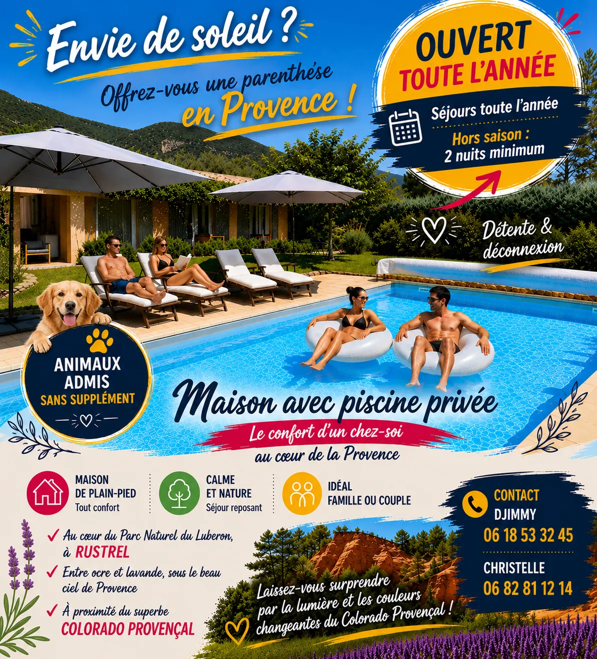 GITE AUX 4 SAISONS - LUBERON - RUSTREL